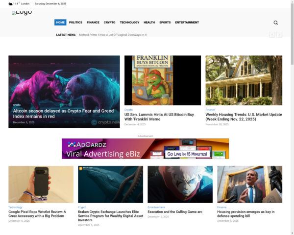 EasyPressUpdate.com – Fully Automated Premium News Website with Passive Income & Growth Potential